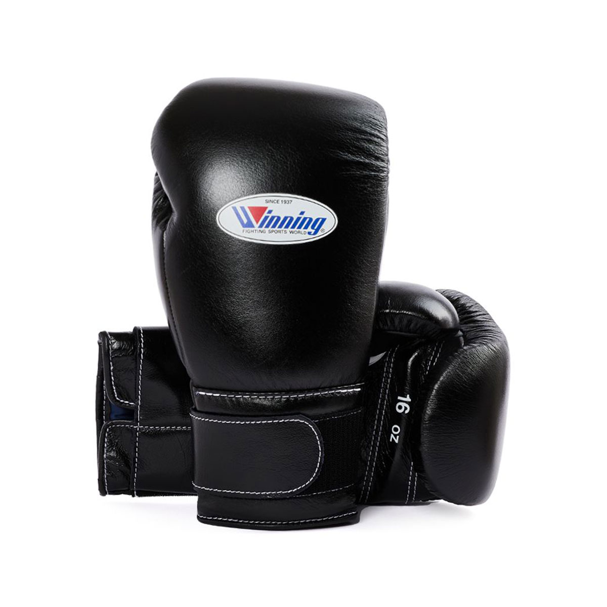 1:1 Custom Handmade Winning Velcro boxing gloves - Black