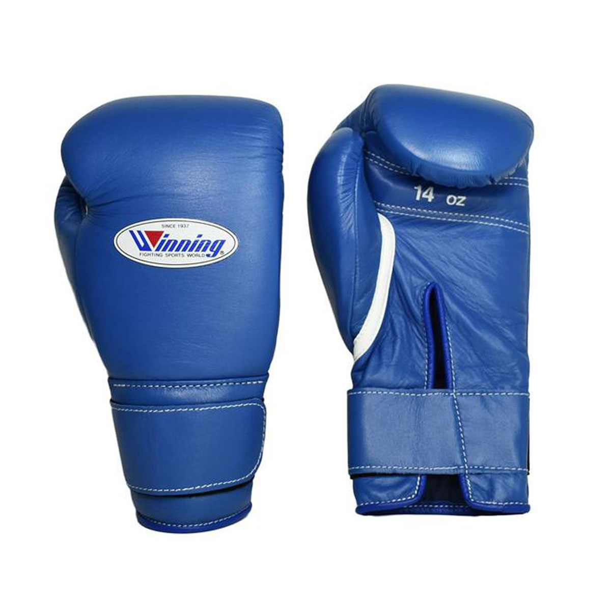 1:1 Custom Handmade Winning Velcro boxing gloves - Blue