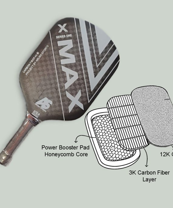 Pickleball Paddles Carbon Fiber Multi-Layer MATTE Textured Pickleball Paddle 15mm Black, USAPA Approved